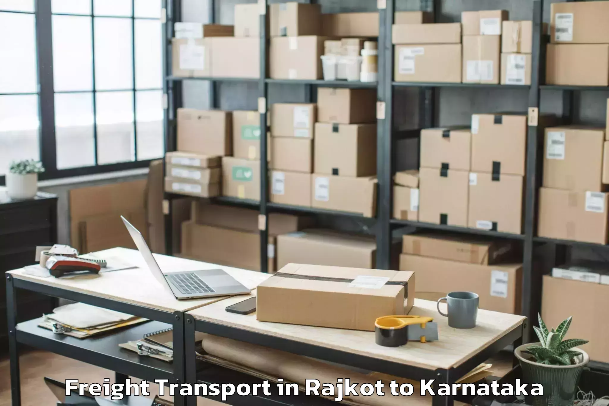 Leading Rajkot to Hosadurga Freight Transport Provider